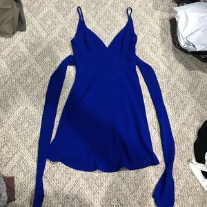 Blue cocktail dress